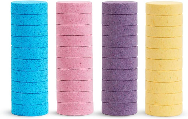 Munchkin Color Buddies Moisturizing Bath Bomb Refills, colorful and fun, bath time activity, 24 Months and above, Pack of 40