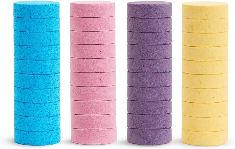 Munchkin Color Buddies Moisturizing Bath Bomb Refills, colorful and fun, bath time activity, 24 Months and above, Pack of 40