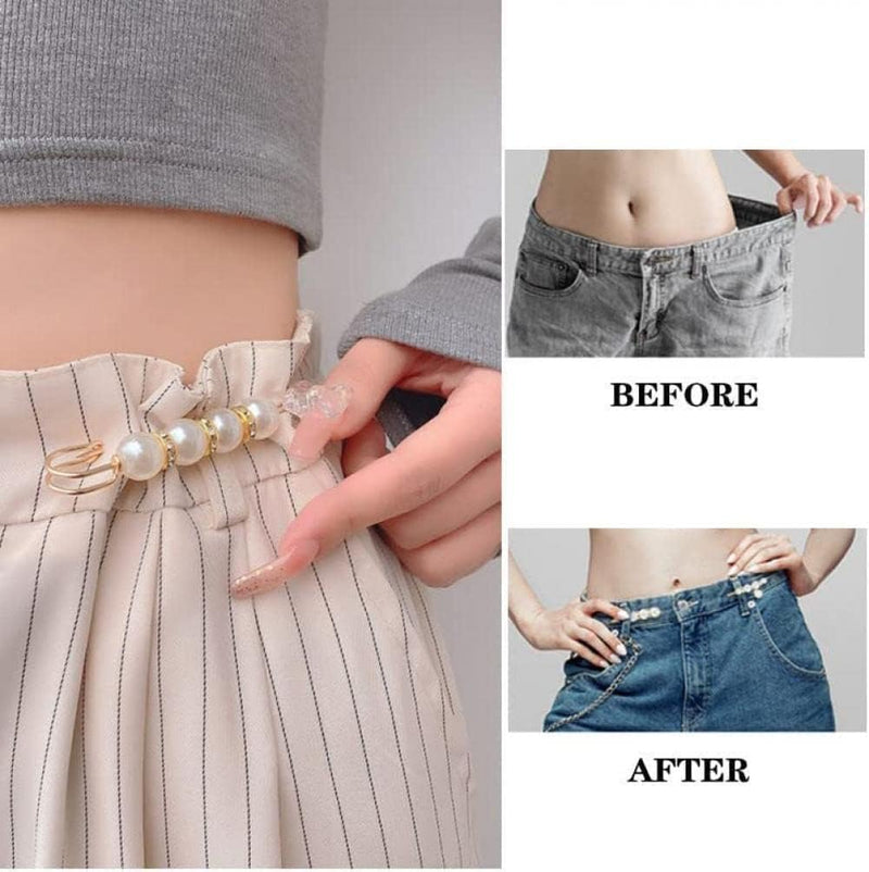 Goodern 13 Pcs Pearl Brooch Pins,Fashion Sweater Shawl Clips Muslim Scarf Hijab Pins,Faux Pearl Collar Waist Pants Safety Pin for Women Girls,Neckline Pins Clothing Dresses Decoration Accessories