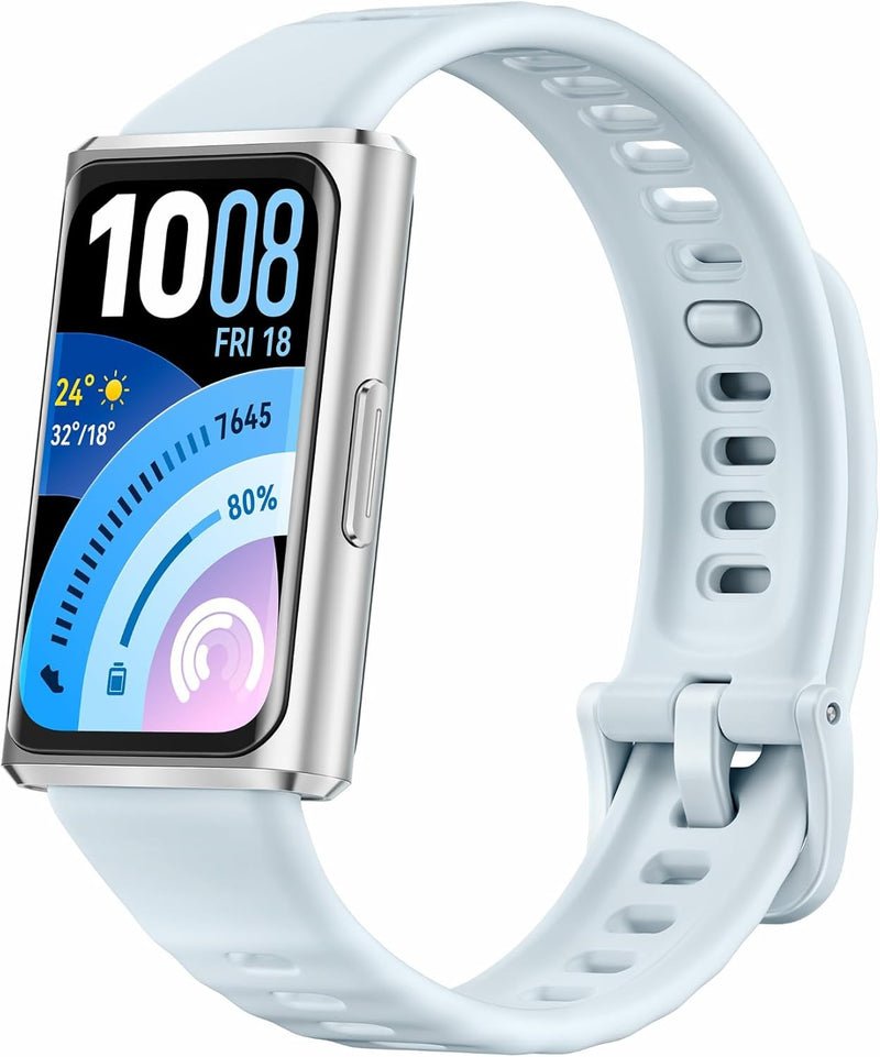 Band 11 AMOLED Display, Sleep & Stress monitoring Smart Watch, Upto 14 Days Battery Life, 50m Water Resistance, Fitness & health Tracker, Android&iOS compatible, Metallic Black - Pro Blue
