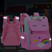 Unicorn Backpacks for Kids, Lightweight Pink School Backpack for Girl, Durable & Waterproof Schoolbag, Student Backpack Bag and Primary Kids Backpack 16inch for 5 6 7 8-10 Years Old