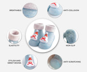 Dookeh Baby Sock Shoes Boys Girls First Walking Shoes Non-Slip Slippers Soft Sole Sneakers Toddler Infant Babygirl