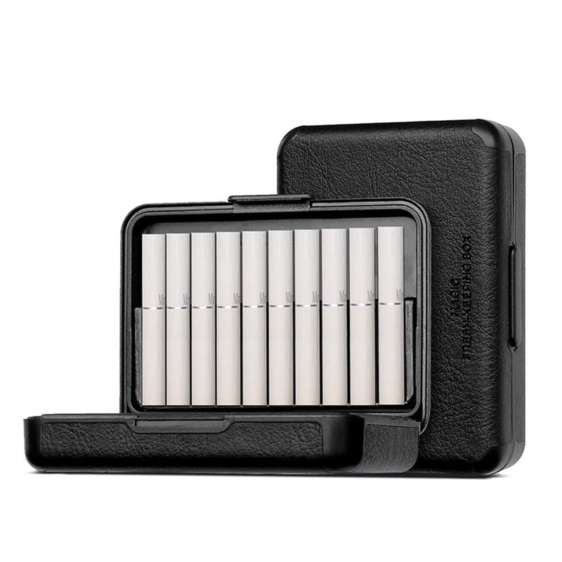 wonbest Storage Box for iQOS Heets and Accessories, PU Leather Case Traveling Cover Protective Pouch Bag (Black)