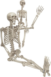 SLEEPHEAD Halloween Skeleton Decoration,Adult (36'') & Child (16'') Skeleton Value 2 Pack for for Halloween Party Yard Haunted House Props Indoor Outdoor Decor