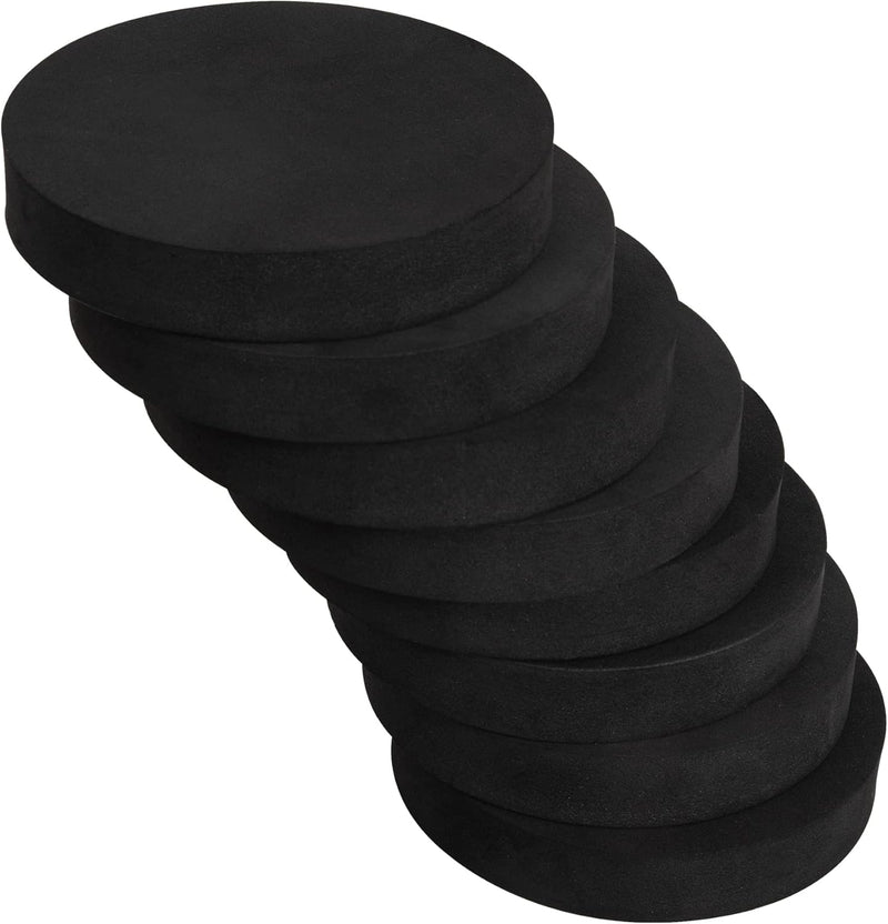 MyLifeUNIT Anti Vibration Pads for Washing Machine, Non Slip and Silent Washer and Dryer Pedestals (Round), 8 Pack