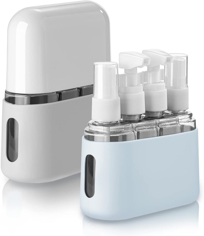 4 Pack Travel Bottles Set for Toiletries: TSA Approved Travel Containers, 50ml/2oz Leak Proof Travel Size Accessories with Label and Storage Box, Perfect for Business or Personal Travel Use, Pink