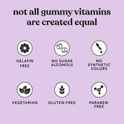 Focus Concentration & Brain Health Gummies with Cognizin Citicoline, Lion's Mane Mushroom, Vitamin B12 - Vegan, Gluten Free, Caffeine Free, Strawberry (50 Count)