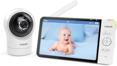 Vtech RM7764HD with Camera 1080p WiFi Remote Access, 7 Inch Video, 360° Pan and Tilt, with Camera HD Night Vision 2-Way Talk Temperature Sensor, iOS & Android