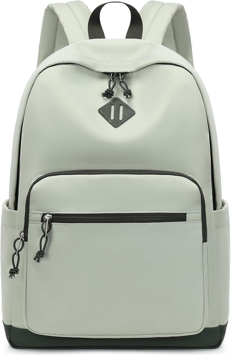 Mygreen Backpack, School Backpack travel Laptop Backpack, Students College Backpack Bookbag for Girls Boys Teen Women -Beige