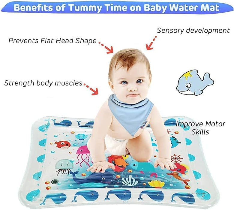 SYOSI Time Water Mat Infant Toy Indoor Floor Inflatable Water Mat, Newborn Boys and Girls of 3 6 9 12 Months of Fun Activity Center Toys Newborn Baby Girls Boys Early Development Activity Centers
