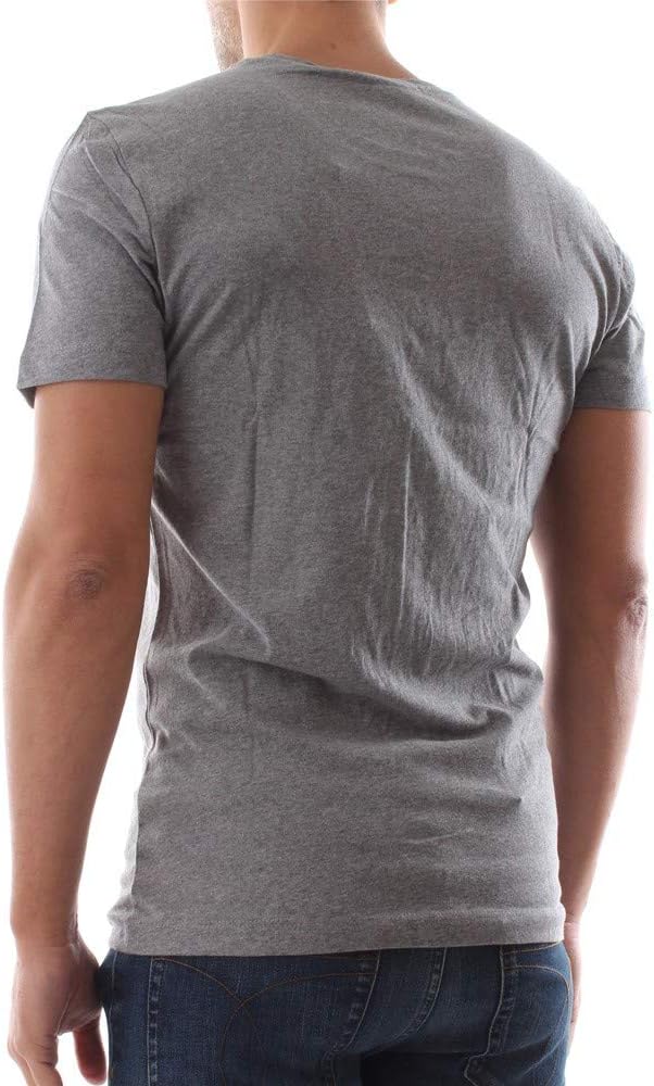 Mens Core Institutional Logo Slim T-Shirt (pack of 1) - Grey (Grey Heather)