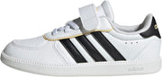 Unisex-Child Breaknet Sleek Elastic Lace & Strap Sneaker - White