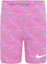 NKG SWOOSH LOGO BIKE SHORTS for Unisex Kids PLAYFUL PINK 6