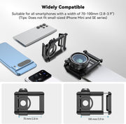 Macro Lens Kit for Smartphone 10-20X Zoom Photography Lens for iPhone and Samsung Galaxy Mobile Phones with Universal Clip HD Optical Glass for Close-up Shots of Nature and Jewelry