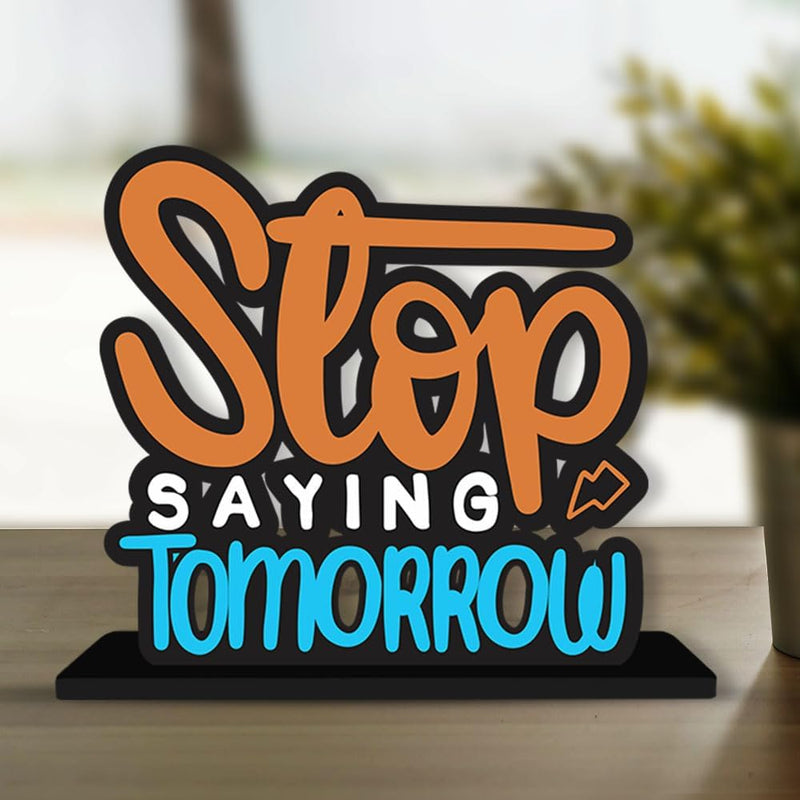 Artvibes Wooden Idols and Figurine Good Food is Good Mood Restaurant Cafe Quotes Table Decoration for Office Desk | Home Decor | Living Room | Modern Art Wood Showpiece Gift Item (SP_1128N)