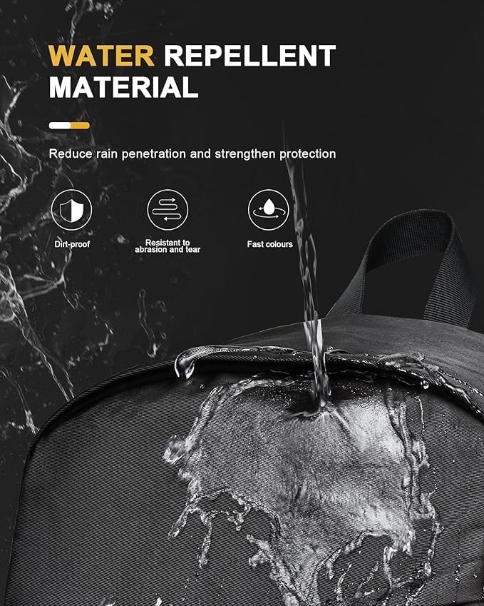 School Backpack Black Waterproof Bookbag Casual Lightweight Travel Rucksack Daypack Backpacks for Men Women College High School Bags backpack for Boys Girls Teens