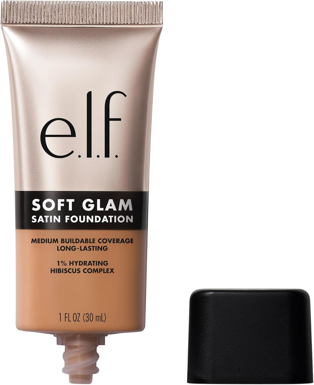 e.l.f. Soft Glam Foundation, Medium Coverage, Long-Lasting & Buildable Foundation For A Smooth, Satin Finish, Vegan & Cruelty-Free, 32 Medium Neutral