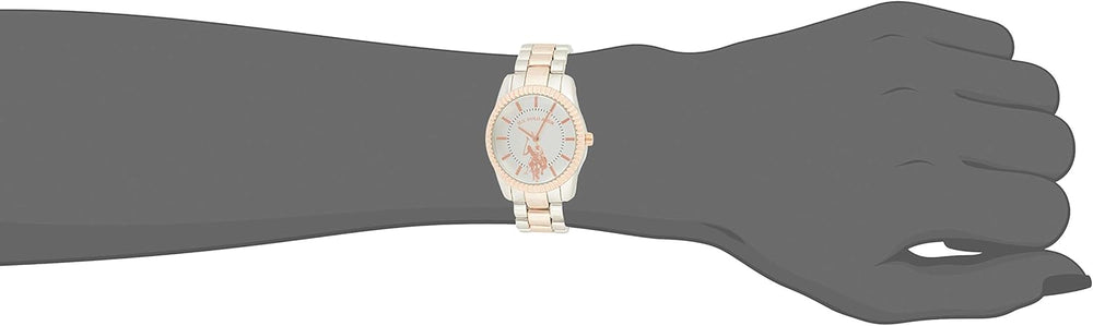 Women's Quartz Watch, Analog Display and Gold Plated Strap USC40263