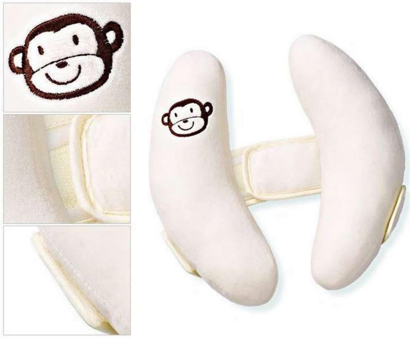 SKEIDO Soft Baby Toy Toddler Headrest Pillow Baby Head Protection Children Car Safety Seat Neck Support Pillow Stroller Accessories -White