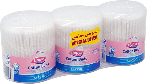 Tippys Cotton Ear Buds - Pack of 3 Pieces (3 x 200 Buds)
