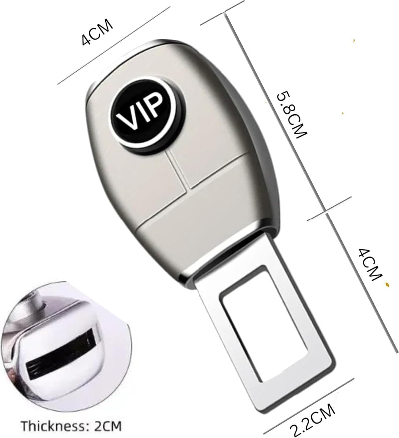 Universal Car Seatbelt Clips - Adjustable & Durable Safety Belt Buckle Extender for Enhanced Comfort and Safety, Perfect for Child Seats - Beige, 2 Piece