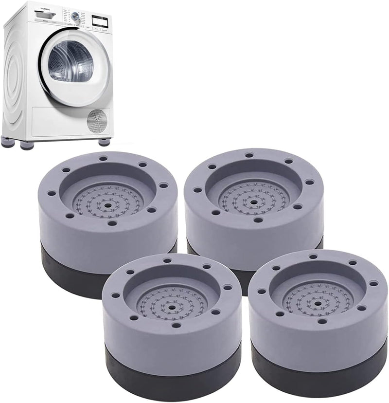 ZEACCT Washing Machine Feet Pads, Anti Vibration Mat,Rubber Feet Pad, Anti-slip Pad, Shock Absorber, Non-slip Fixed Anti-deviation, Used for Washer and Dryer, Reduce Noise, Anti Slip, Protect Floor