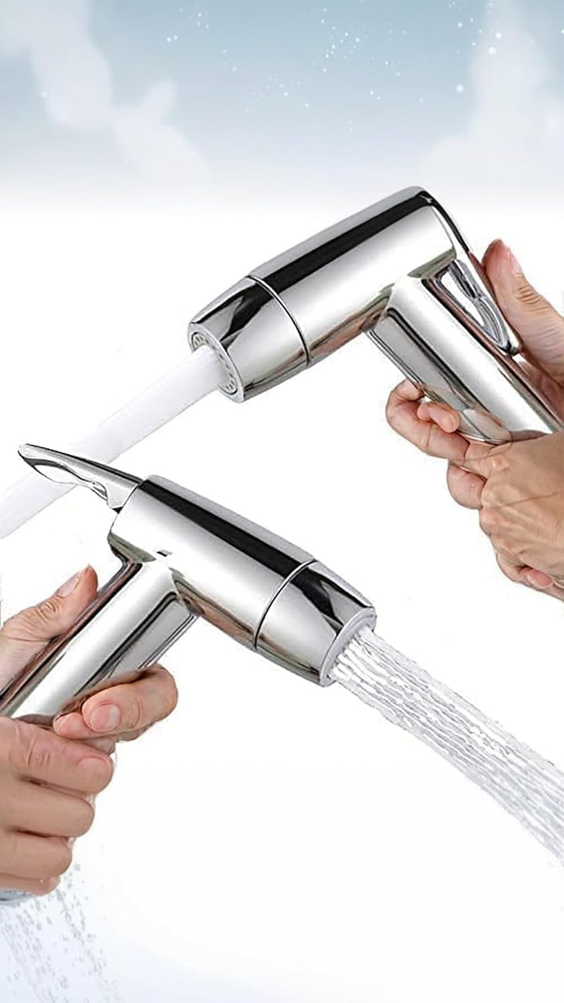 Sweet seven Bidet Sprayer Head - 2 Mode Stainless Steel Handheld for Kitchen and Toilet Cleaning