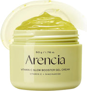 Arencai Vitamin C Booster Gel Cream with Niacinamide & Glutathione & Ceramide, Hydrating Gel Moisturizer, Supports Even-Looking Skin Tone & Smooth Texture, 50 g (1.76 oz)