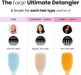Purfex Hair Brush Large Detangler Hairbrush, Perfect for Long, Thick, Curly & Textured Hair, Two-Tiered Teeth for Gentle Detangling, Reduces Breakage, for Men Women, Ergonomic Handle