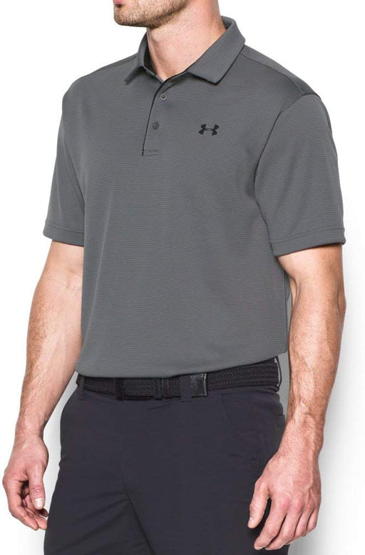 mens Tech Golf Polo Short Sleeves MNS Polo Shirt (pack of 1) - Black(graphite )