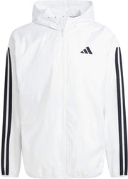 Men Essentials 3-Stripes Windbreaker - White