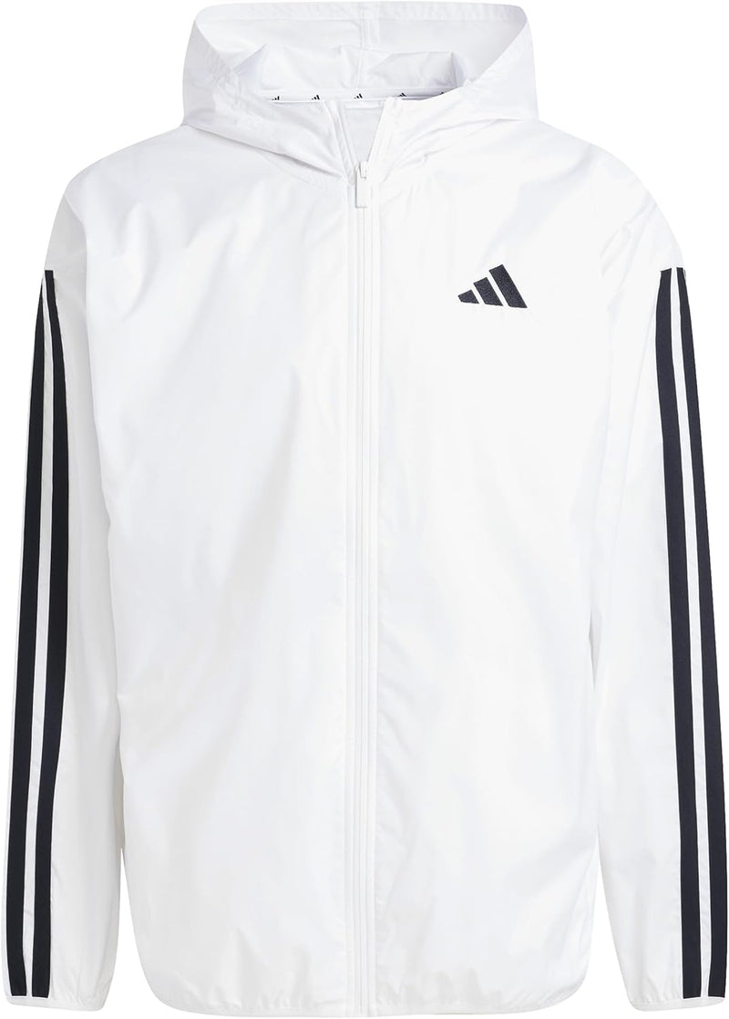 Men Essentials 3-Stripes Windbreaker - White