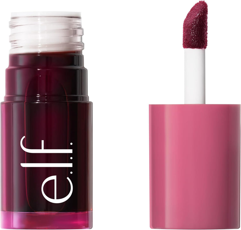 Sheer For It Blush Tint, Multi-Use, Long-Lasting Lip & Cheek Make-up, Creates a Natural Flush Finish, Vegan & Cruelty-Free, Left On Red - Plums Up