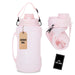 The ABM 2L Collapsible Water Bottle - Leakproof BPA-Free, Reusable, Lightweight Travel Essentials & Water Bottle for Kids - Foldable for Gym, Camping, Hiking, Sports, w/Time Marker (Pink)