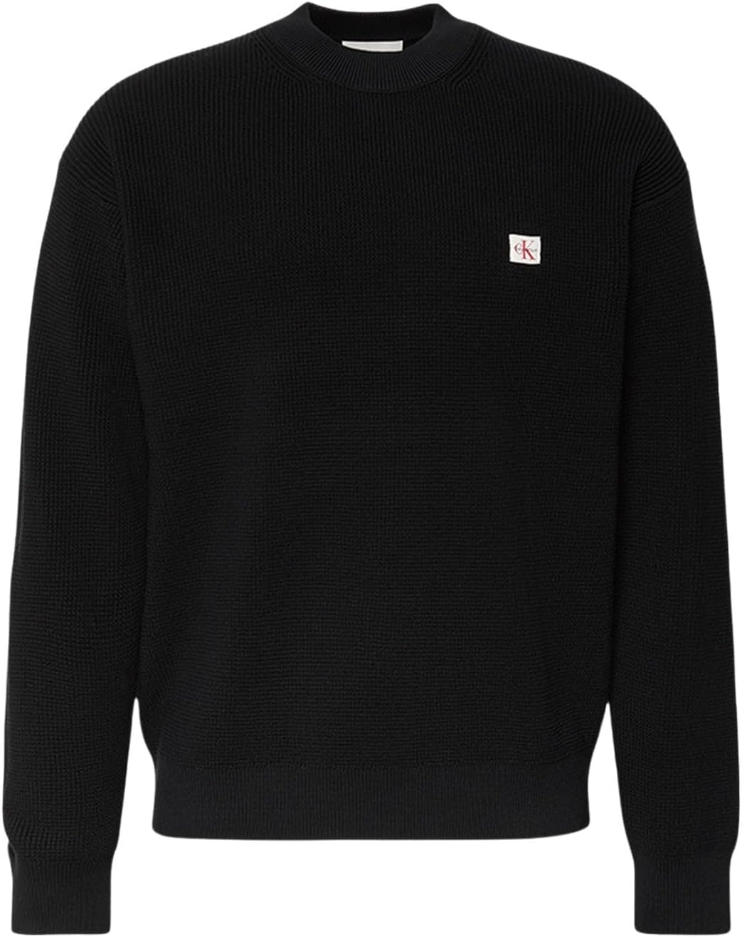 mens Ls Ez Cotton Waffle Crwnk Swtr 9 Lv04rd313g Sweaters – image 1
