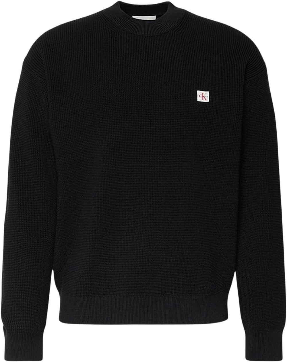 mens Ls Ez Cotton Waffle Crwnk Swtr 9 Lv04rd313g Sweaters
