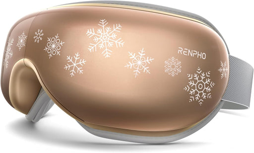 Eyeris 1, Eye Massager with Heat, Gifts for Mom, Face Massager, Heated Eye Mask with Bluetooth Music, Eye Care Device, Smart Eye Mask for Relax Eye, Reduce Eye Strain - H-q-xmas Gold Core