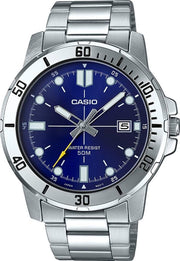 Men's Watch - MTP-VD01D-2EVUDF Blue Dial, Silver Band