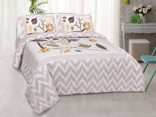 SUFAYA FAB Printed Indian Sanganer Royal Cotton Premium Big Size Bedsheets for Modern Look(100x100) inches with Two Pillow (18x28)