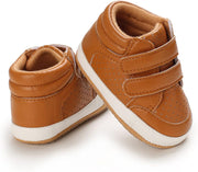 E-FAK Baby Shoes Boys Girls Infant Sneakers Non-Slip Rubber Sole Toddler Crib First Walker Shoes