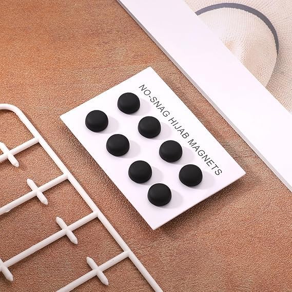 Lonimia Magnetic Hijab Pins, Hijab Magnetic Pins, 8 Pcs Metal Material Smooth Surface No Fading Small And Compact Portable Practical Tool, Suitable For Clothes, Scarves Etc