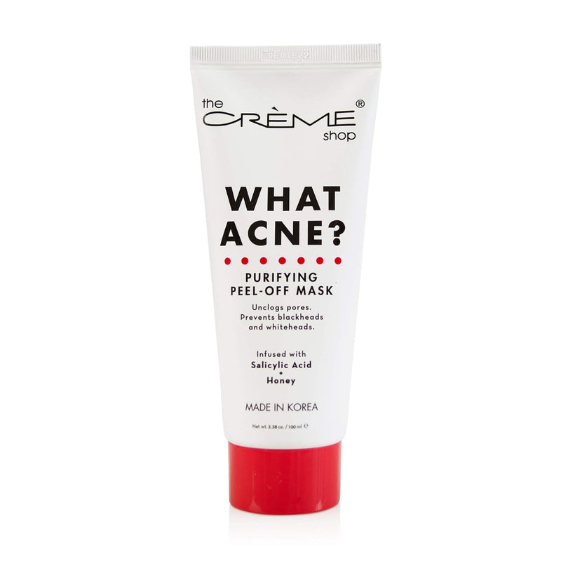 The CrÃ¨me Shop Acne Treatment Purifying Peel-Off Mask. Zits Pimple Whiteheads Blackheads Remover. Salicylic Acid Infused For Acne Prone, Oily Skin