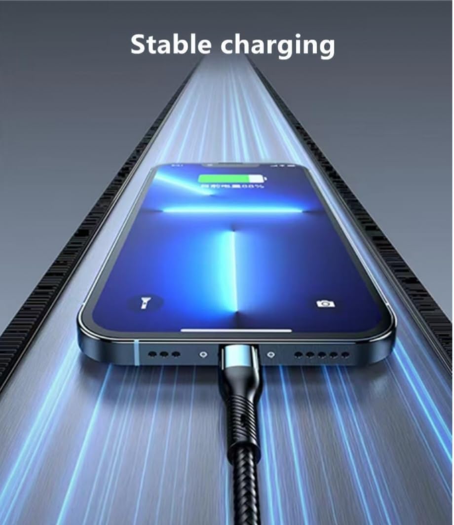 3-in-1 USB Fast Charging Cable - 120W Power Super Fast Charger Cords Universal Phone Charger, Multiple Charger Wire for Cellphone, Tablets and More – image 8