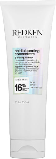Acidic Bonding Concentrate Hair Mask Hydrating 5 Minute Liquid Mask Bond Building & Strengthening For Dry Damaged Hair 250ml