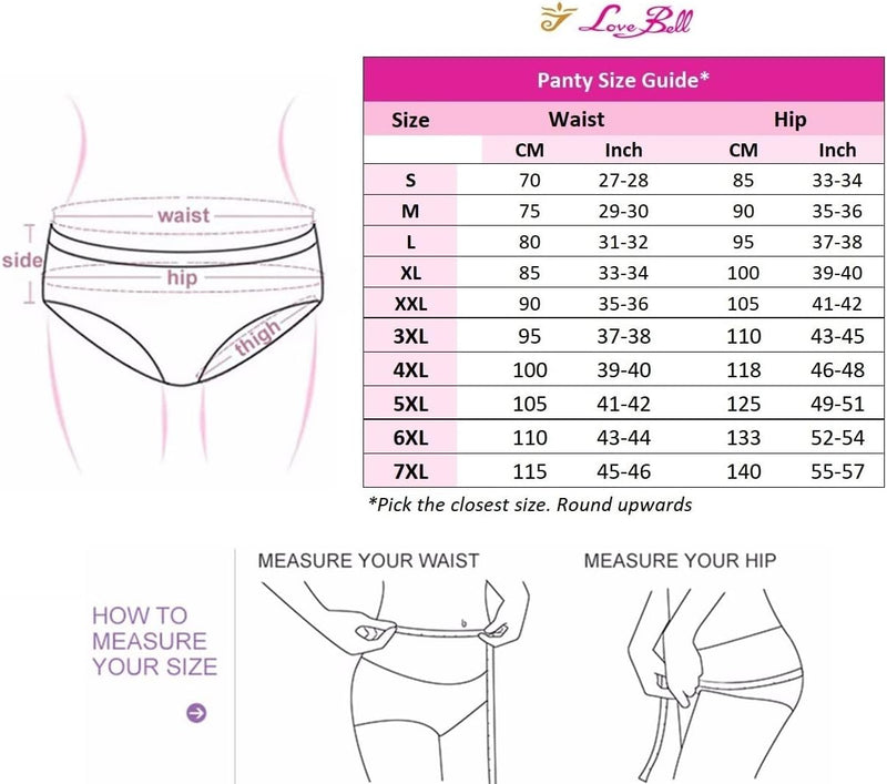 Premium Cotton Four-way stretch Panties - MULTIPACK - Regular and Plus Sizes - Classic Briefs for Women