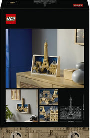 Architecture Paris City of Love - DIY Miniature Model Kit for Adults - Home Decor 3D Wall Art w/Iconic Parisian Landmarks Incl. Eiffel Tower - Gift Idea - 21064