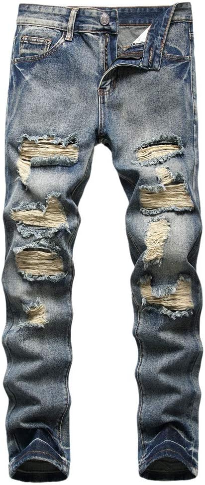 Men's Ripped Regular Fit Jeans
