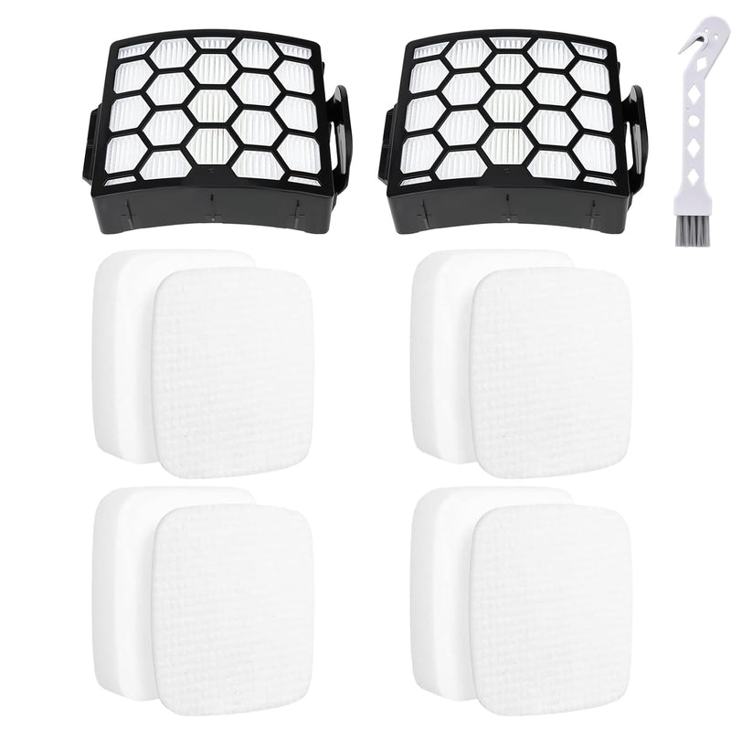 Rebirthcare nz690uk nz690ukt filter for shark powered lift-away nz690uk nz690ukt nz690uktdb nz690amzukt anti hair wrap pet model upright vacuum cleaner hepa filter foam felt filter replacement