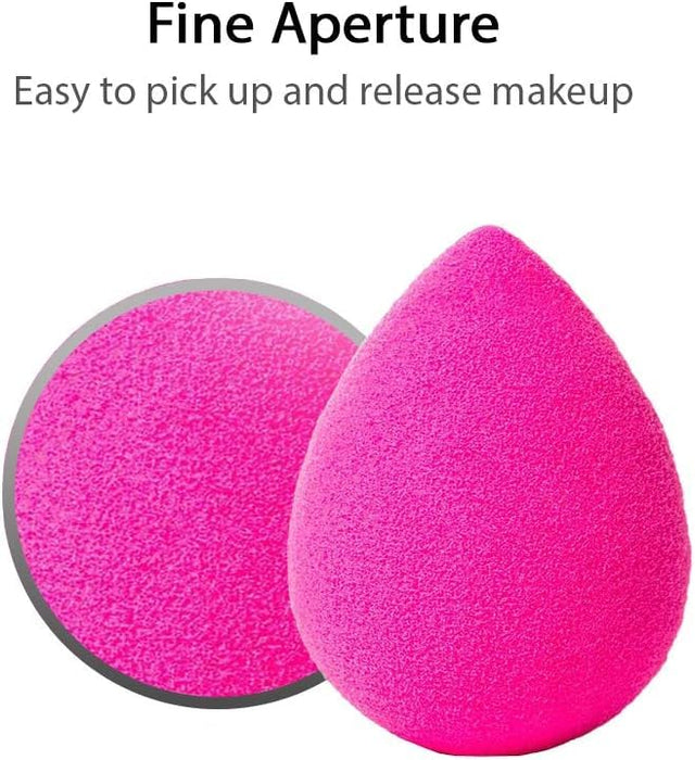 ECVV [4 Pack] Beauty Blender Complexion Makeup Sponge, Beauty Foundation Blending Sponge Ideal for women Makeup Highlighters, Powder, Cream or Liquid Application, Assorted Color