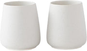 Matte Grey Ceramic Toothbrush Holder - Tooth Brushing Holders Set, Toothbrush and Toothpaste Holder Organizer for Bathroom Countertop, Makeup Brush Holder, Pen Holder for Home Desktop Storage - Speckled White 2Pcs
